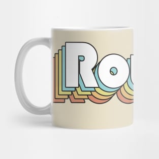 Rowdy - Retro Rainbow Typography Faded Style Mug